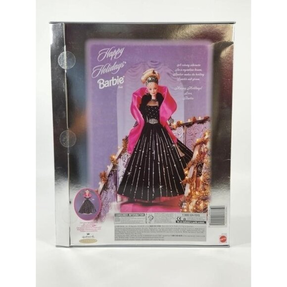Happy Holidays Barbie 1998 Special Edition Collector Doll In Box Mattel - Picture 2 of 2